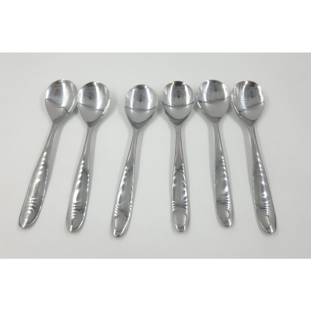 LOT OF 6 LG SPOONS  Cambridge Stainless Flatware - 7 1/2" - Sienna ?